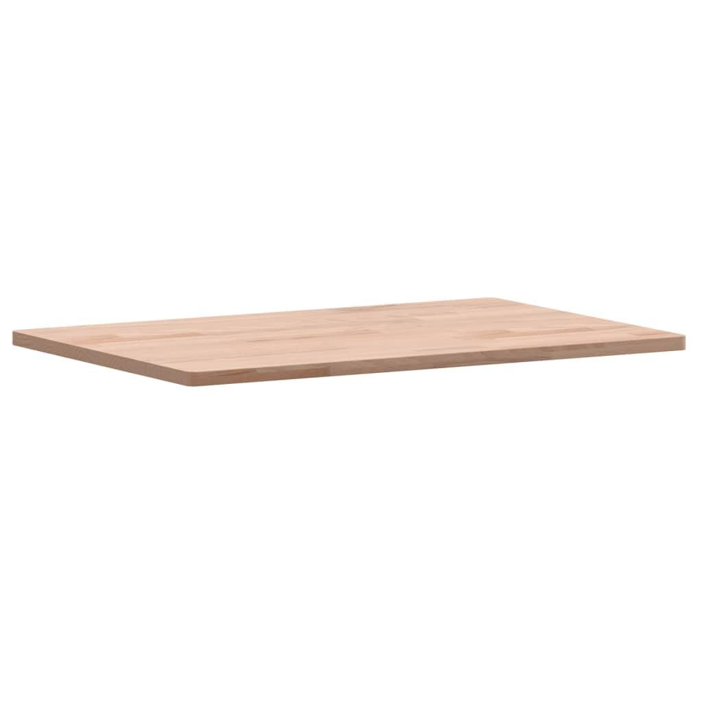 Piano da tavolo in legno massiccio di faggio, 60 x 40 x 1,5 cm, rettangolare, per mobili, accessori fai da te, piano di lavoro di ricambio per ufficio, cucina, casa e artigianato