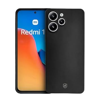 Gshield Capa Case Capinha Silicon Veloz para Xiaomi (Preta, Redmi 12 / 12R)