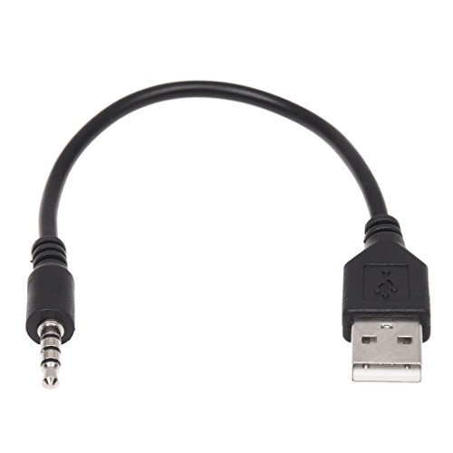 MARKELL 3.5mm Clavija Jack de Audio AUX a USB 2.0 Macho Cable del Cargador Cable Adaptador para MP3 del Coche, 038609
