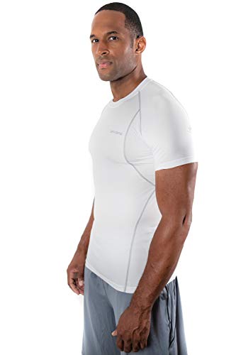 Image of DEVOPS 3 Pack Men's Athletic Short Sleeve Compression Shirts