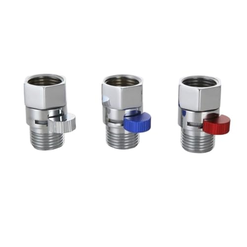 シャワーシャットオフバルブシャワーウォータースイッチシャワーフローコントローラーハンドヘルドシャワーアクセサリーセットオスメスDN15真鍮(A)