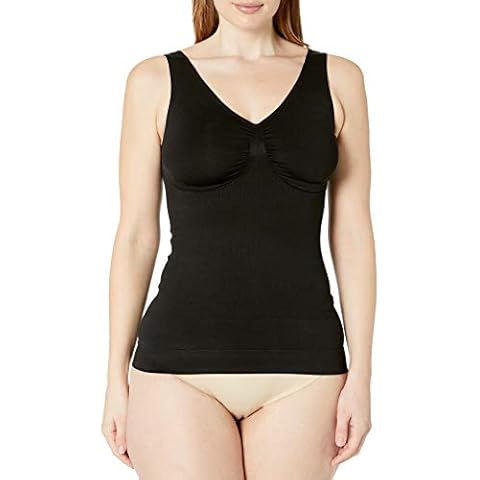 Instant Shaping Women's Seamless Santoni Shaper Camisole with Non Wire Molded Cups, Black, Large Cover