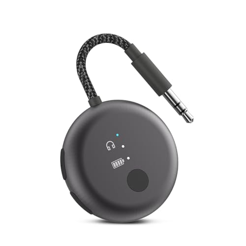 Avantree SoundJet R1 – Adaptateur Avion Bluetooth pour Écouteurs & AirPods pour Voyages, aptX Adaptive, 20 h d'autonomie, Transmetteur Audio sans Fil avec...