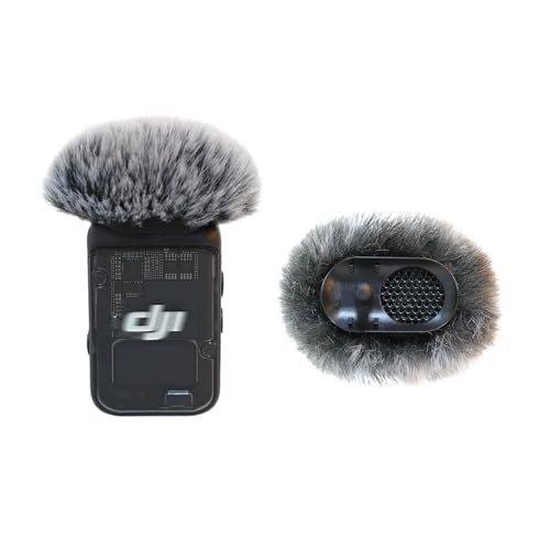 2 Pack Microphone Windscreen Compatible with DJI MIC 2/ OSMO POCKET 3 Microphone Furry Wind Muff (Not for DJI Mic 1)