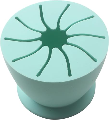 Collecteur de déchets de désherbage vert en silicone souple à ventouse pour travaux manuels, outils de désherbage en vinyle, boîte de rangement pour fournitures de maison, outils de scrapbooking