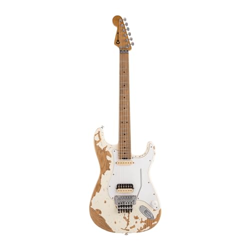 Charvel Henrik Danhage Signature Pro-Mod So-Cal Style 1 HS FR M White Relic with Hardshell Gig Bag