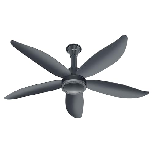 Image of ACTIVA BLDC Ceiling Fan 1200mm Aero Five With Remote Control | 5 Blade ABS Body | BEE 5 Star Rated 28W Energy Saving | High Speed Air Delivery, Reversible Mode, Timer | 5 Year Warranty | Pearl Grey