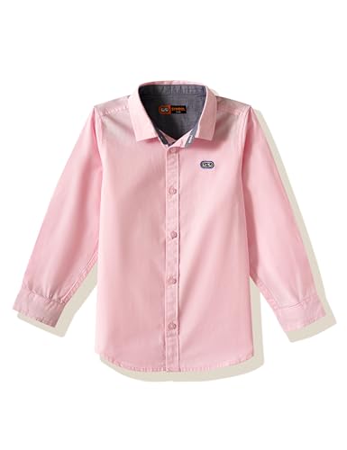 Image of Amazon Brand - Symbol Boys 100% Cotton Casual Shirt | Full Sleeves | Regular Fit | Age 2-14 Years
