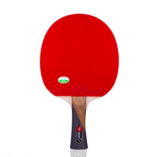 XGGYO 5 Estrellas Raquetas de Tenis de Mesa, Raquetas de Ping Pong, Adecuado para Jugador Profesional Intermedio e Principiante Formación/Como se muestra/mango largo