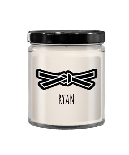 Custom Karate Candle, Black Belt Karate Gifts, Karate Sensei Gifts, Martial Arts Belt Gift, Taekwondo Promotion Gifts for Her