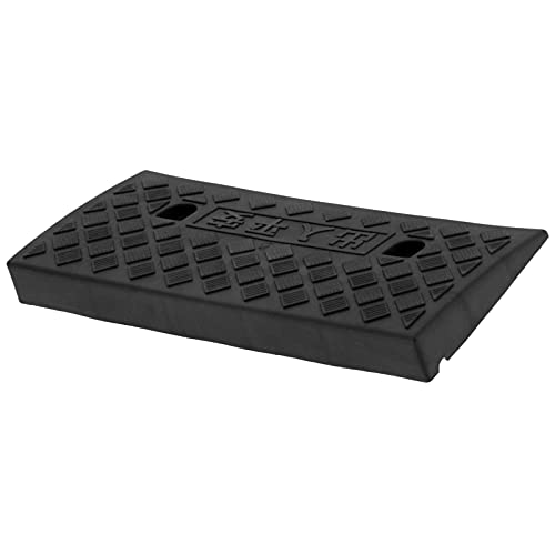 Entatial 5 cm Bordsteinrampe, Schwellenrampe Professionelle langlebige Laderampe für Auto-Fahrzeug-Einfahrt Laderampe Zubehör(Schwarz)