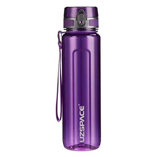 UZSPACE Trinkflasche 500ml / 750ml / 1000ml, Trinkflasche Kinder Auslaufsicher, BPA-frei & Tritan Wasserflasche für fahrrad, fitness,Outdoor