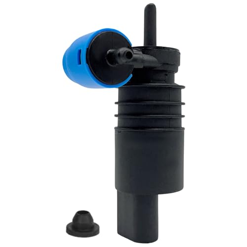 Bomba de agua de lavado parabrisas azul - lavado de parabrisas - bomba limpia lunas - OEM 1J6 955 651 - recambio compatible - recambio
