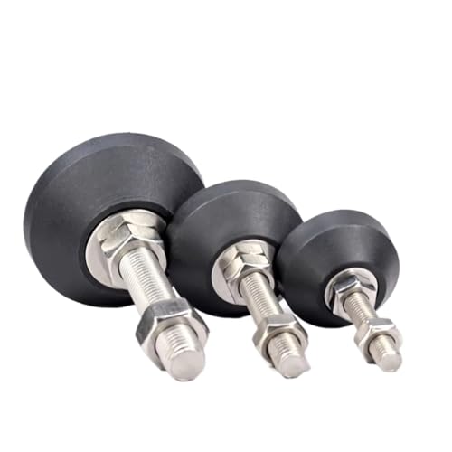 Patas de nivelación ajustables con rosca y base giratoria para muebles, pack de 4 2