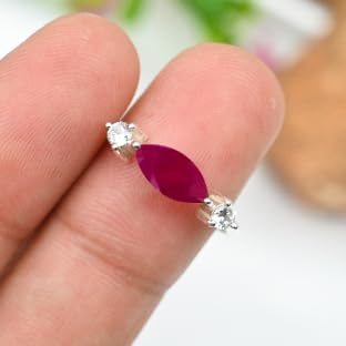 Bijoux faits à la main bague plaquée argent pierres précieuses - 2