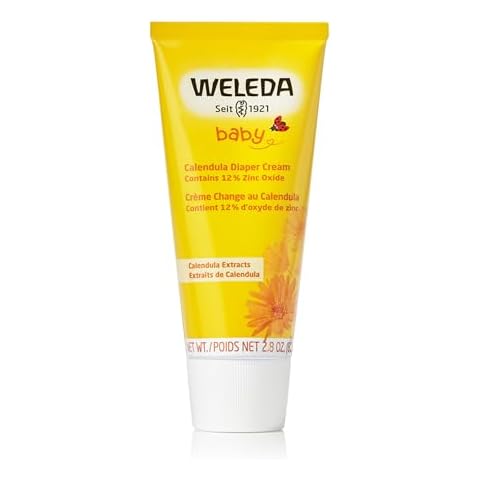 Weleda Baby Calendula Diaper Cream, 2.8 Fluid Ounce, Plant Rich Protection with Calendula, Chamomile, Sweet Almond Oil, Lanolin and Zinc Oxide Cover