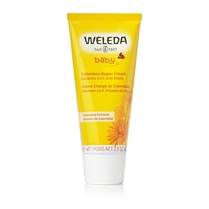 Weleda Baby Calendula Diaper Cream, 2.8 Fluid Ounce, Plant Rich Protection with Calendula, Chamomile, Sweet Almond Oil, Lanolin and Zinc Oxide