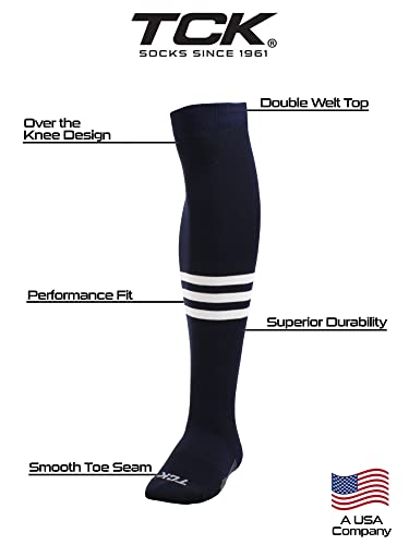 Image of TCK USA Made Over-the-Knee Socks for Baseball, Softball, & Football | Performance Athletic Socks for Boys, Girls, Men & Women