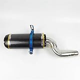 Para Kawasaki para ZX6R para ZX636 2004 2005 2006 2007 2008 silenciador de escape de fibra de carbono para motocicleta tubo de conexión medio