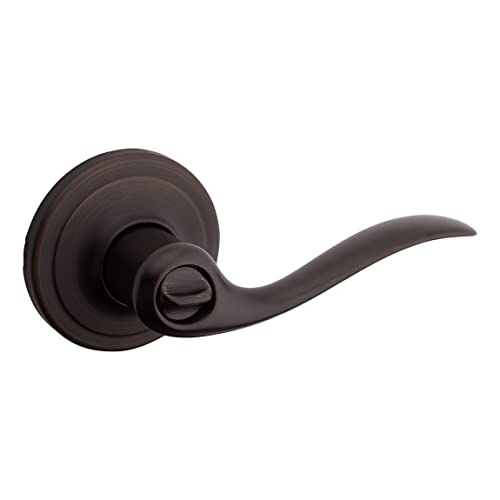 Kwikset Tustin Privacy Door Lever Handle for Bedrooms and Bath in Venetian Bronze - Image 2