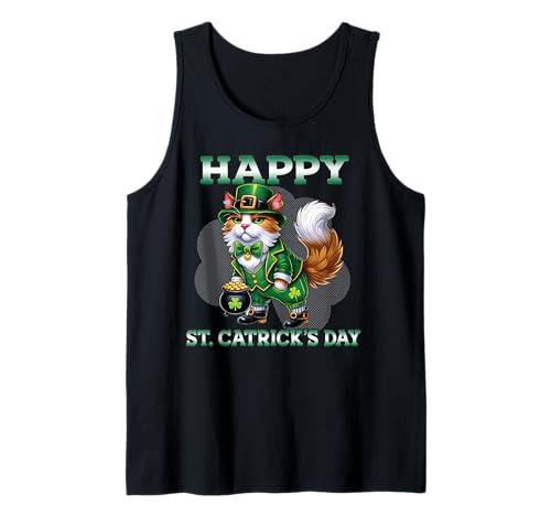 Diseño inspirado en el día de San Patricio con diseño de duende irlandés Camiseta sin Mangas