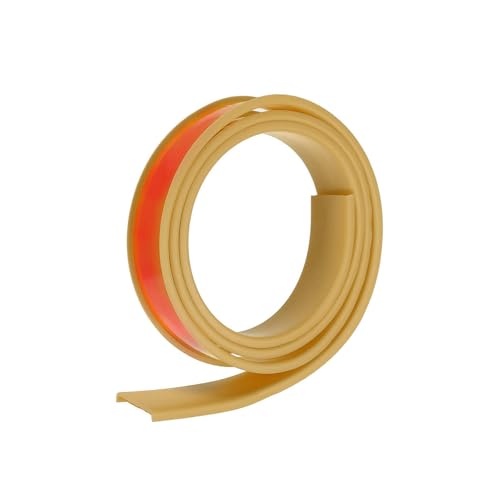 Image of uxcell U Shape Furniture Edge Banding, 1M Self Adhesive Flexible Edging Trim, 5x25mm TPE Edge Guards for Cabinets Furniture Repair Restoration, Beige