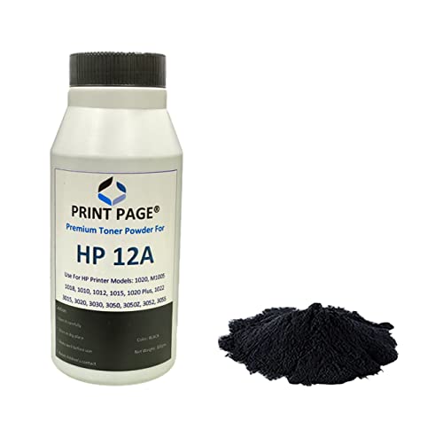 Image of Ultra Dark Toner Powder for Use in 12A, 15A, 49A, 53A, 55A, 28A, 26A, 05A, 280A, 79A, 16A, 11A, 51A, 64A, FX9, 103, 703, 903 (Pack of 1)