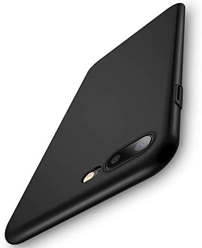 Crazy Curry Silicone Case Silicone Gel Rubber Full Body Protection Shockproof Cover Case Drop Protection for Apple iPhone 7 Plus/iPhone 8 Plus(5.5")-Black.