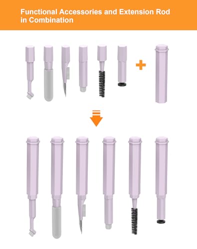 20-in-1 Laptop Phone Screen Keyboard Cleaner Kit, Multifunctional Cleaning Kit for AirPods, iPhone, iPad, Electronic Device Cleaning Tool for Camera PC Monitor Earbud TV Tablet Phone Car Screens