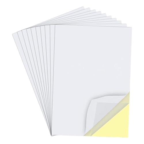 BTtime 両面粘着シート 10枚セット A4 両面テープ シート 強粘着 半透明 薄型 DIY 自作 多用途 タイプ