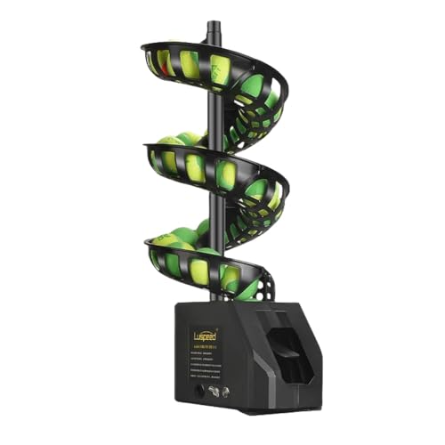 Vifxucy自動球出し機 自動 テニス ボール 球 出し 機 テニス 球出し機 テニスボール投げ機 電子テニスボールマシン ポータブルトレーニングパートナー ル付きボールランチャーエントリーレベルのプレーヤーのトレーニングと練習用 ボ 一人練習用携帯用プ