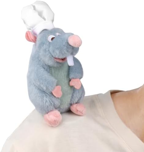 Rat Plush Toy Shoulder Riding Magnet Toy Chef 6 inch image 3