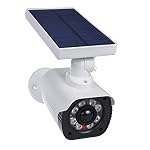 Maclean Dummy Camera with LED Light Surveillance Camera PIR Motion Detector Dummy Camera Solar Powered Suitable for Outdoor IP66 Waterproof - Image 3