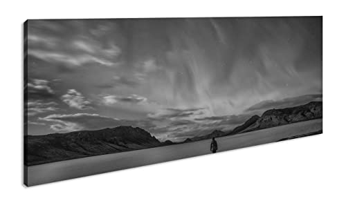 Ciel de la soirée aurores boréales 120x60 cm pour grand mur de salon