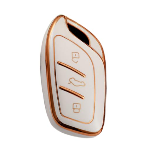 ontto TPU Car key fob case cover fit for MG4 MG5 MG6 MG ZS EV HS EHS ZX GT for Roewe RX3 RX8 ERX5 RX5 I6 I5 Smart Key Box Shell bag Accessories Protector Car Styling Beige A