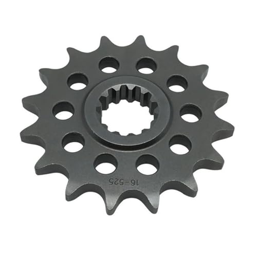 Pignon de sortie de boîte 16 dents acier 20CrMnTi chaîne 525 pour moto Kawasaki Z1000 et ZX9R