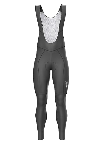 Sparx Calça legging masculina térmica para ciclismo de inverno Roubaix acolchoada para bicicleta, Ci