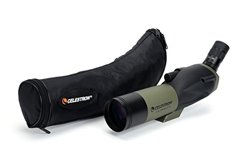 Celestron – Ultima 65 Angled Spotting Scope – 18-55X Zoom Eyepiece – Multi-Coated Optics For Bird Watching, Wildlife, Scenery And Hunting – Waterproof And Fogproof – Includes Soft Carrying Case #TOP4