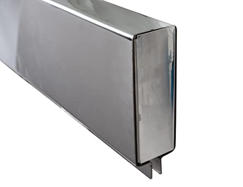 Image of Buyers Products LB6303SST 30 inch Stainless Steel Mudflap Hangers for Semi Trucks, 2 Lightboxes with 4 inch Light Cutouts, 30 inch Lx3 Dx6 H, Includes Driver and Passenger Side Boxes, Lights NOT Included