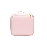 ZhenGuiRu Makeup Train Case with 3 Color Adjustable Brightness LED Mirror Cosmetic Travel Case Adjus