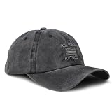 Vintage Washed Hat Us Air Force Retired Embroidery Cotton Dad Hats for Men & Women Buckle Closure Black