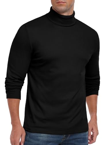 Sailwind Men's Mock Turtleneck Long Sleeve T Shirts Basic Slim Fit Pullover Sweater Tees — view 3