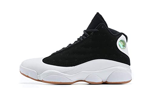 Auralto Men's Basketball Shoes 56 Retro OG High-Top Fearless Breathable Shock Absorption Training Wear-Resistant Black White