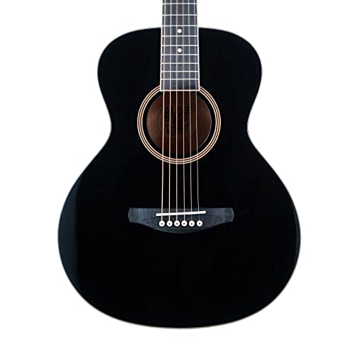 Guitare Folk de Voyage Eagletone HOBO Black – Guitare Acoustique Noire idéale pour Débutant Forme Travel pour Voyager avec Housse Offerte - Les Beatles, Paul McCartney, John Lennon, RIngo Starr, George Harrison Guitare Folk de Voyage Eagletone HOBO Black - Guitare Acoustique Noire idéale pour Débutant Forme Travel pour Voyager avec Housse Offerte – Image 4