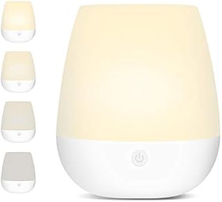S SELDORAUK Baby Night Light Nursery Night Touch Night Light for Kids - USB Rechargeable Bedside Lamp Touch Control Nursery Lamp for Breastfeeding, Sleeping and Relaxing (New Warm)