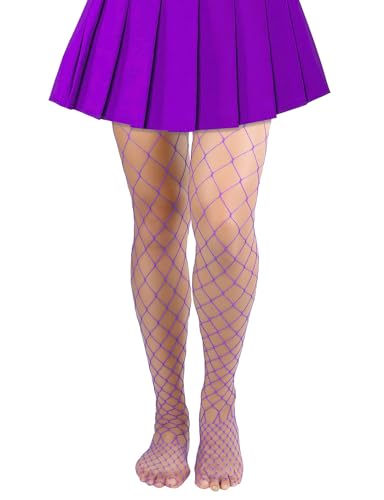 Image of Lastclream High Waisted Fishnet Tights for Women Sexy Fishnets Stockings Full Footed Fishnet Sheer Pantyhose Plus Size