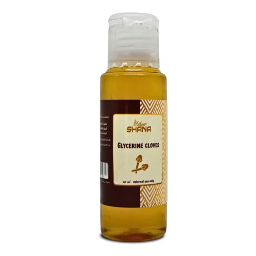 bonballoon Shana Glycerin Cloves Oil For Skin & Hair Care Body Hydrated & Give It Natural Softness Hydrating For Men & Women (1 Pack = 2 oz / 60 ml) ?????? ????????