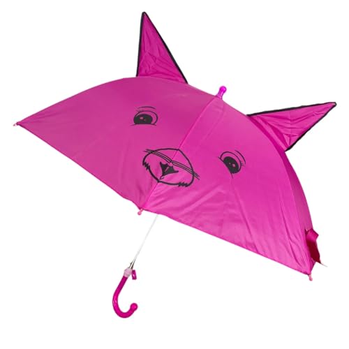 Guarda Chuva Infantil Sombrinha Personagem Gato Cachorro | Menino | Menina | Com Apito | Automático