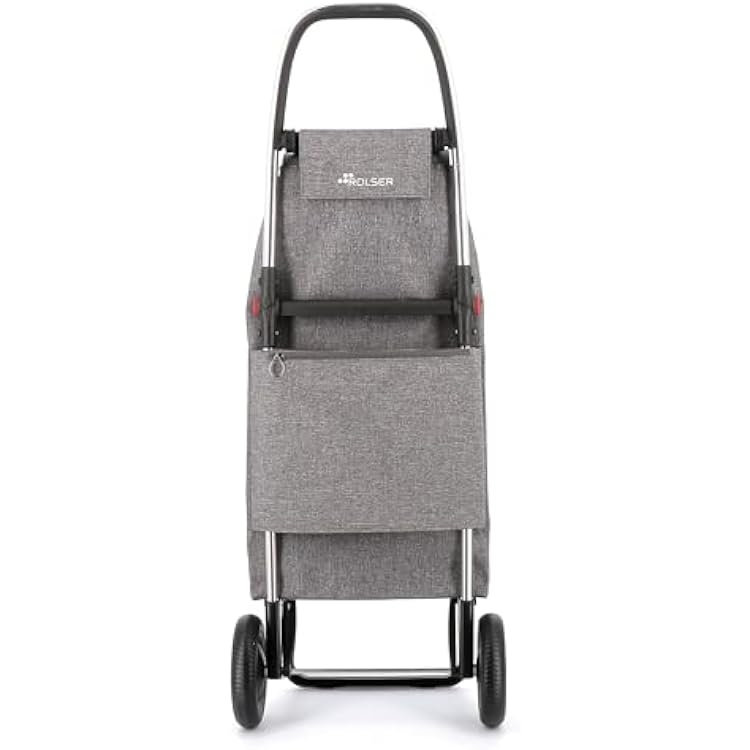 ROLSER I-Max Tweed 2 Wheel Foldable Shopping Trolley - Gray