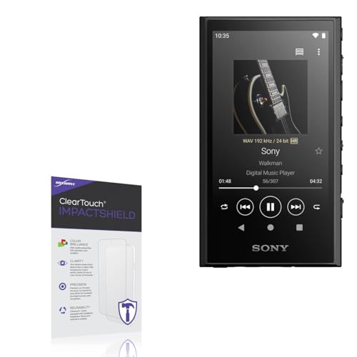 BoxWave Screen Protector Compatible with Sony Walkman NW-A300 - ClearTouch ImpactShield (2-Pack), Impenetrable Screen Protector Flexible Film